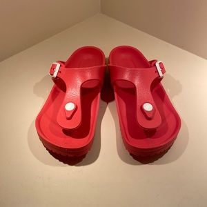 Birkenstock Gizeh PINK waterproof flip flops size EU 33 US 2-2.5